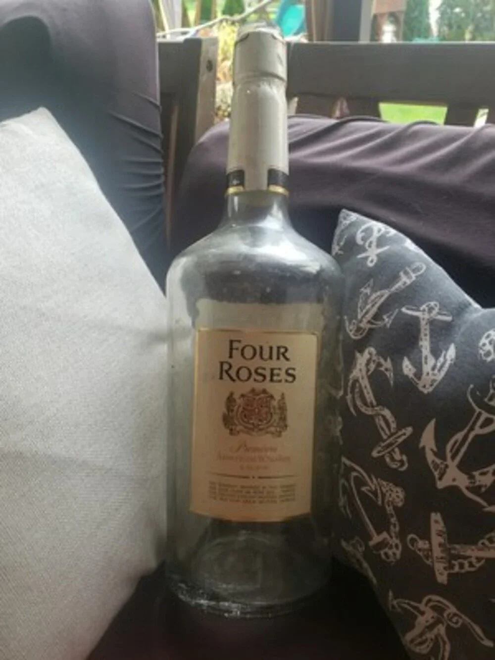 Vintage Four Roses Whiskey Bottle One Gallon Rare Bourbon Liquor Bar Display